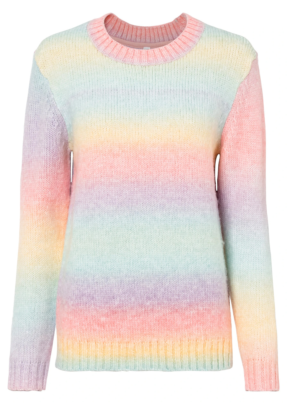 Ντεγκραντέ πουλόβερ-Ροζ/Γαλάζιο/Κίτρινο/Μωβ-RAINBOW