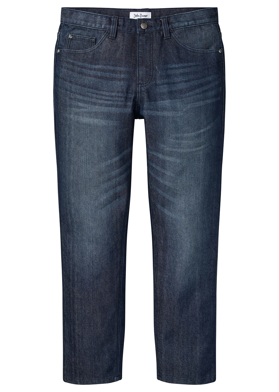 Τζιν classic fit-Μπλε σκούρο denim-John Baner JEANSWEAR