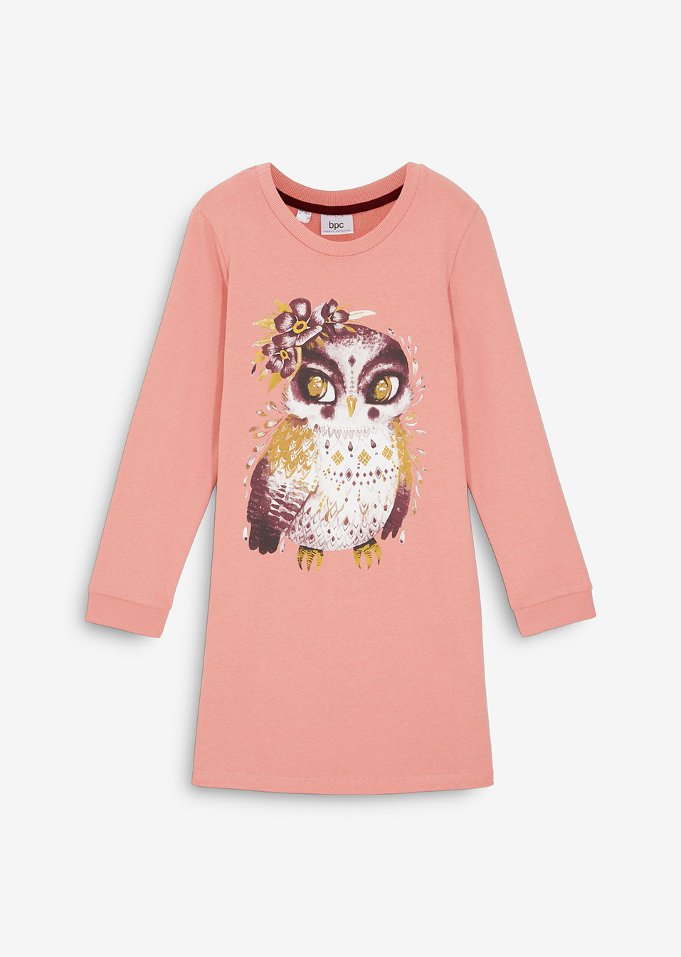 Φόρεμα φούτερ-Ροζ φιμέ-bpc bonprix collection