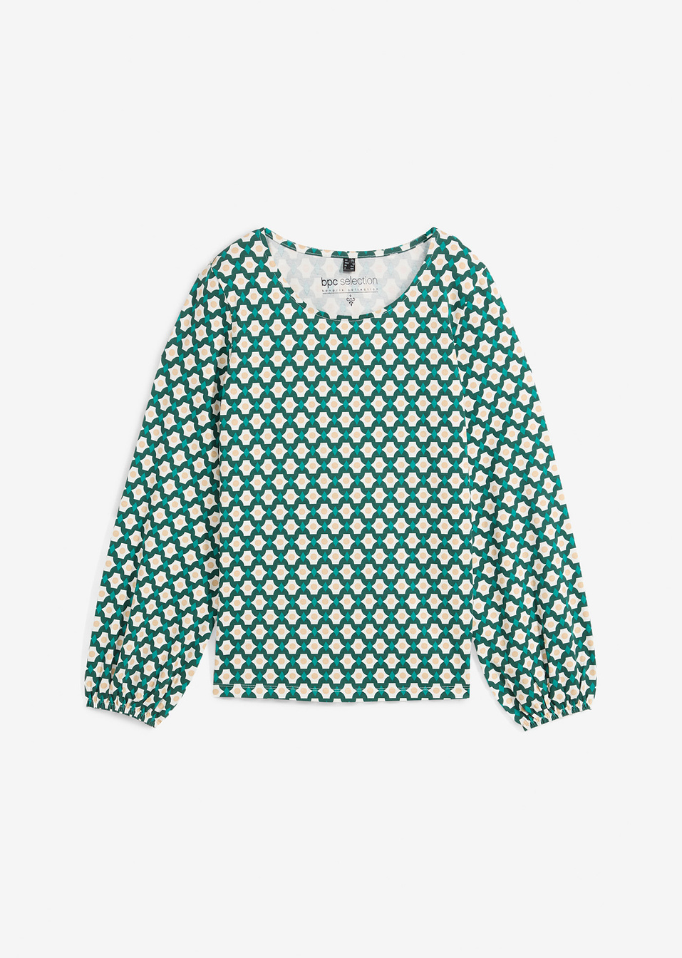 Μακρυμάνικη μπλούζα-verde bosco/verde smeraldo-bpc selection