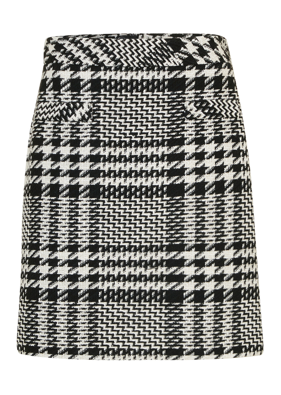 Μπουκλέ φούστα-Μαύρο/Λευκό κρεμ-bpc selection premium