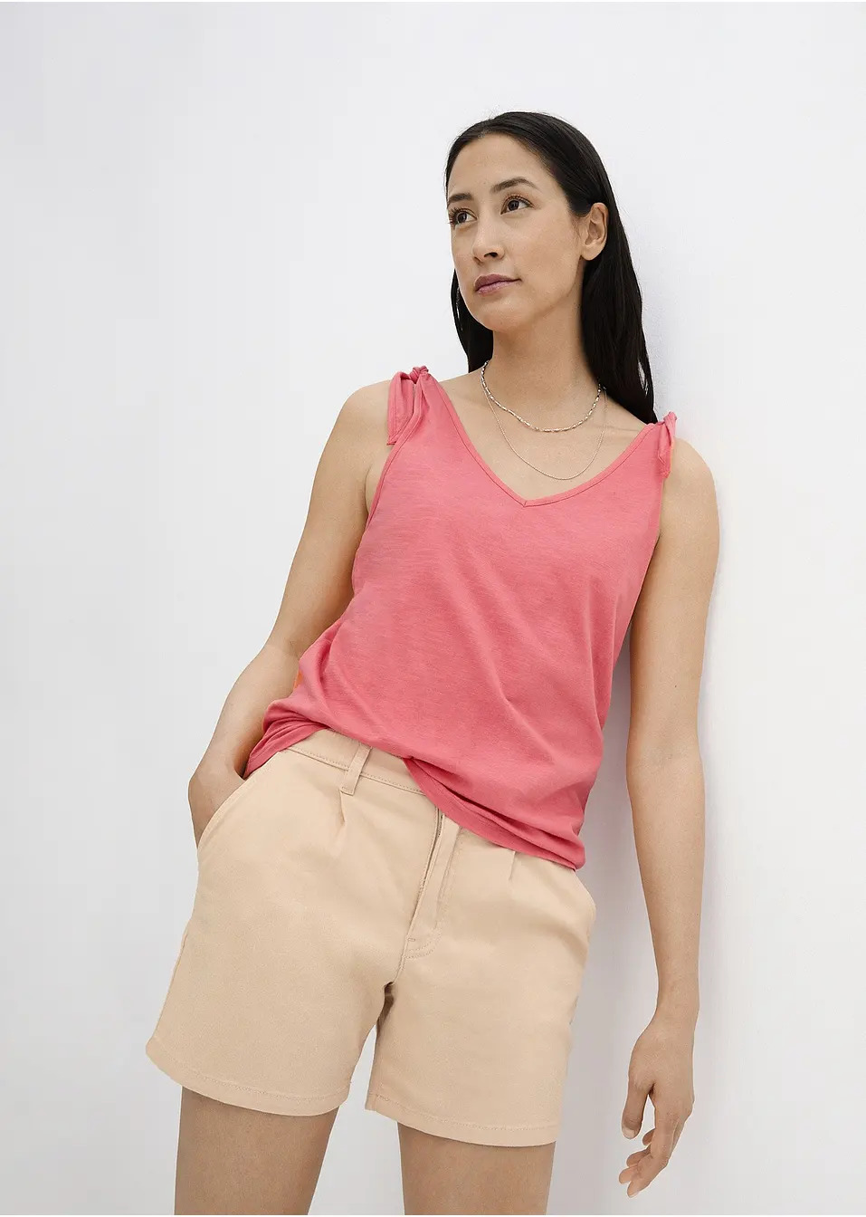 Τοπ από βιολογικό βαμβάκι με κόμπους-bpc bonprix collection