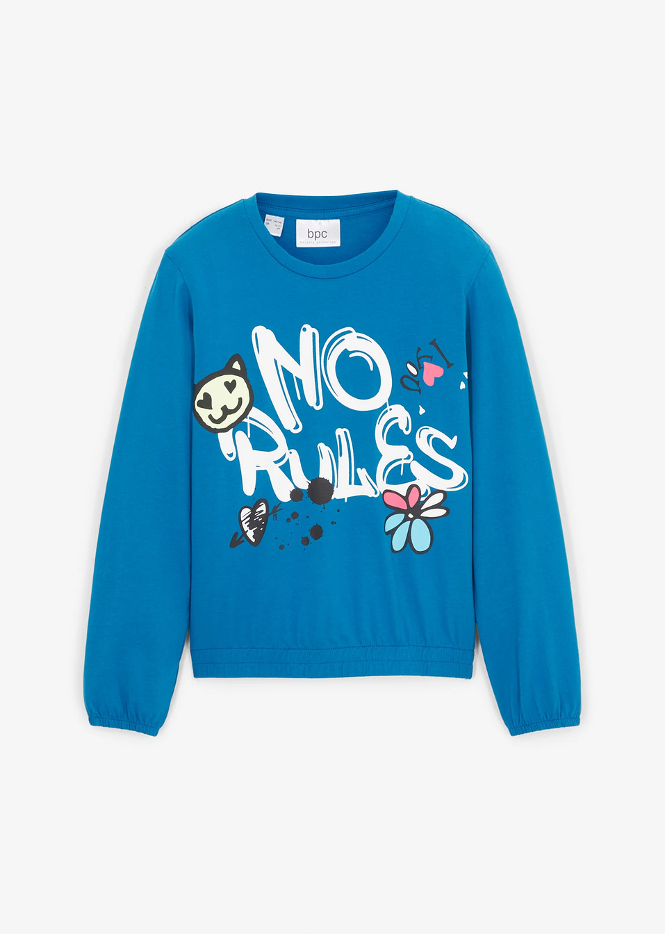 Μακρυμάνικη μπλούζα-Μπλε του ωκεανού-bpc bonprix collection