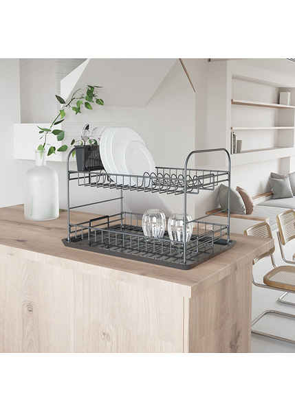 Στραγγιστήρι πιάτων SM008-B Μαύρο 2 τεμ. Μέταλλο 47x32x31 εκ. 161WRC1107-