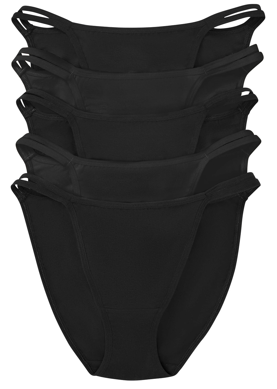 Τάνγκα (συσκευασία των 5)-Μαύρο-bpc bonprix collection