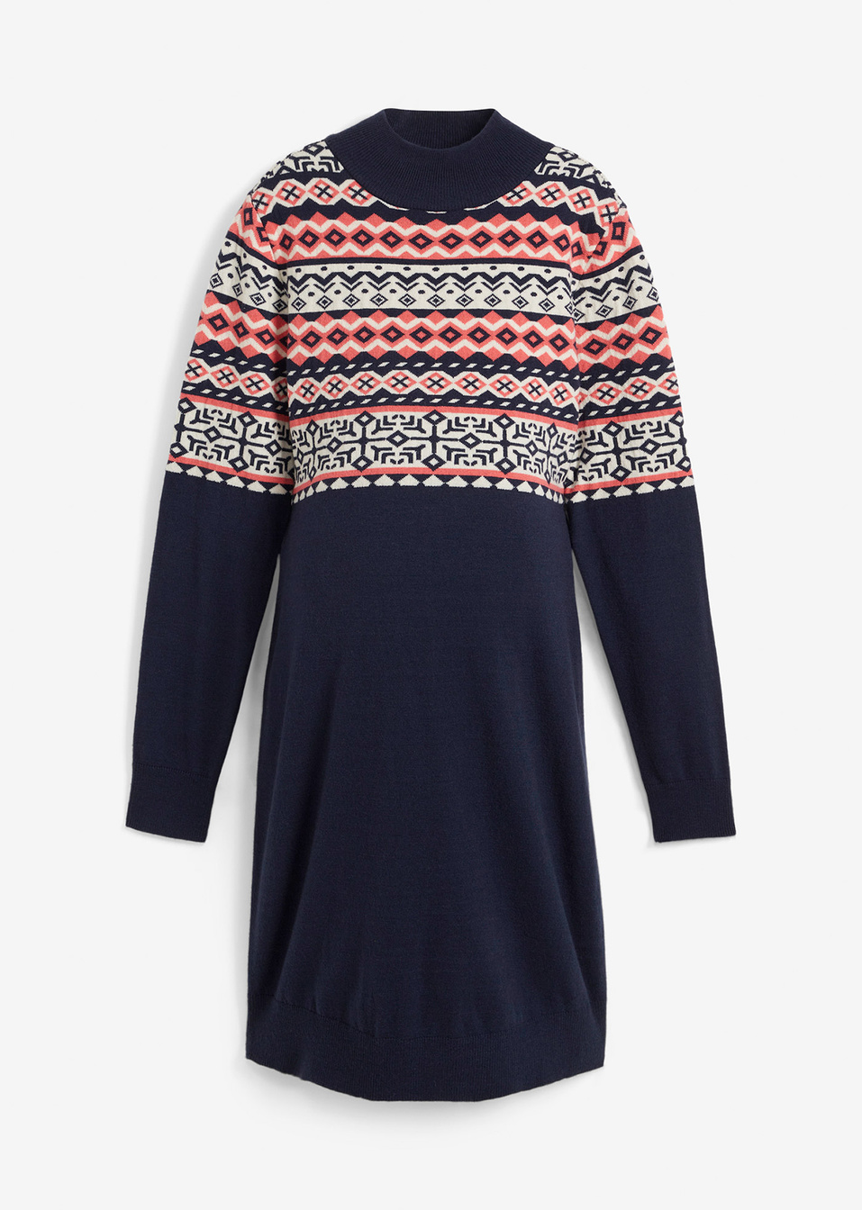 Πλεκτό φόρεμα εγκυμοσύνης-Μπλε σκούρο νορβηγικό-bpc bonprix collection