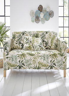 Κάλυμμα καναπέ με τροπικά φύλλα-bpc living bonprix collection
