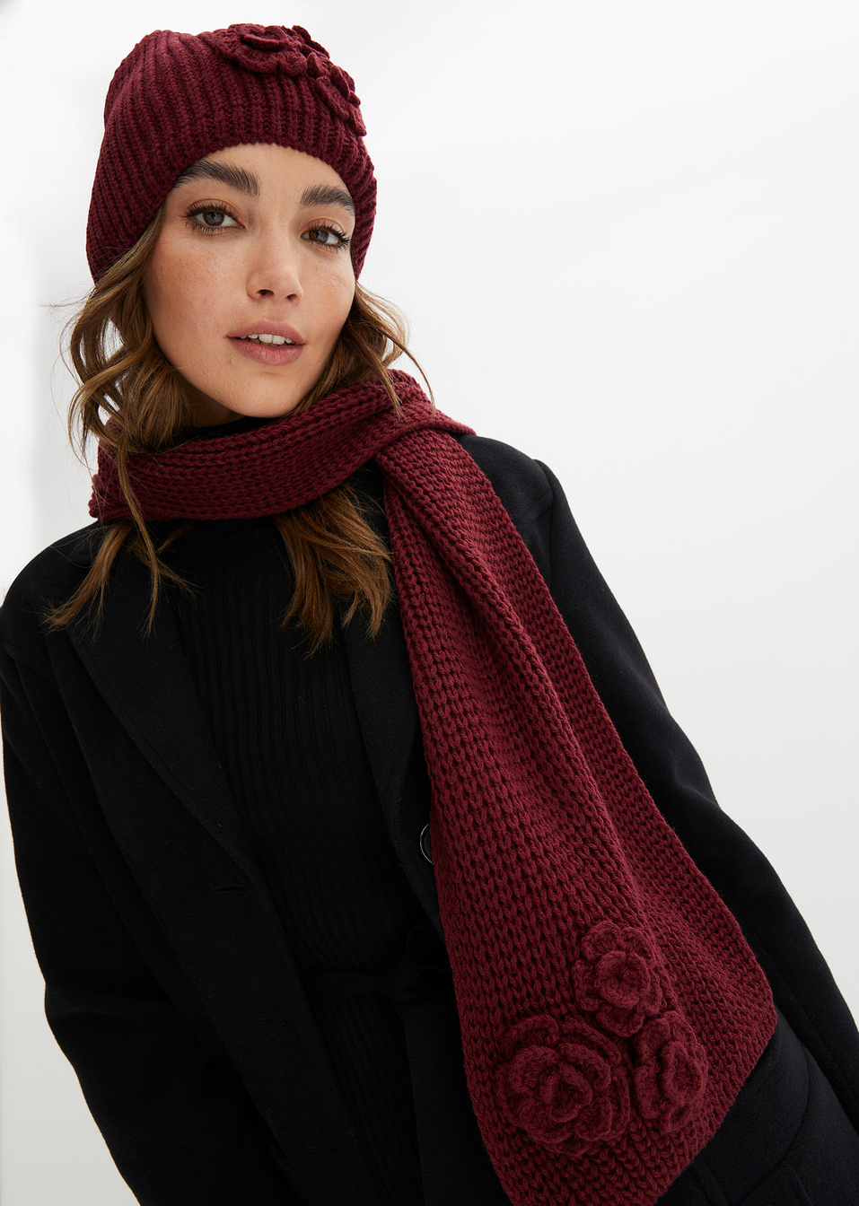 Κασκόλ και σκουφάκι (σετ 2 τεμ.)-bpc bonprix collection