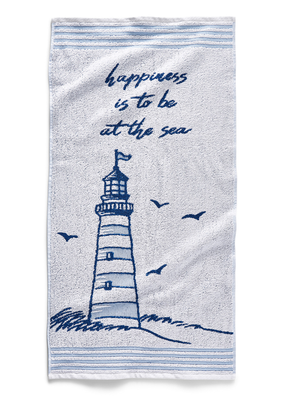 Πετσέτα με φάρο-Λευκό-bpc living bonprix collection