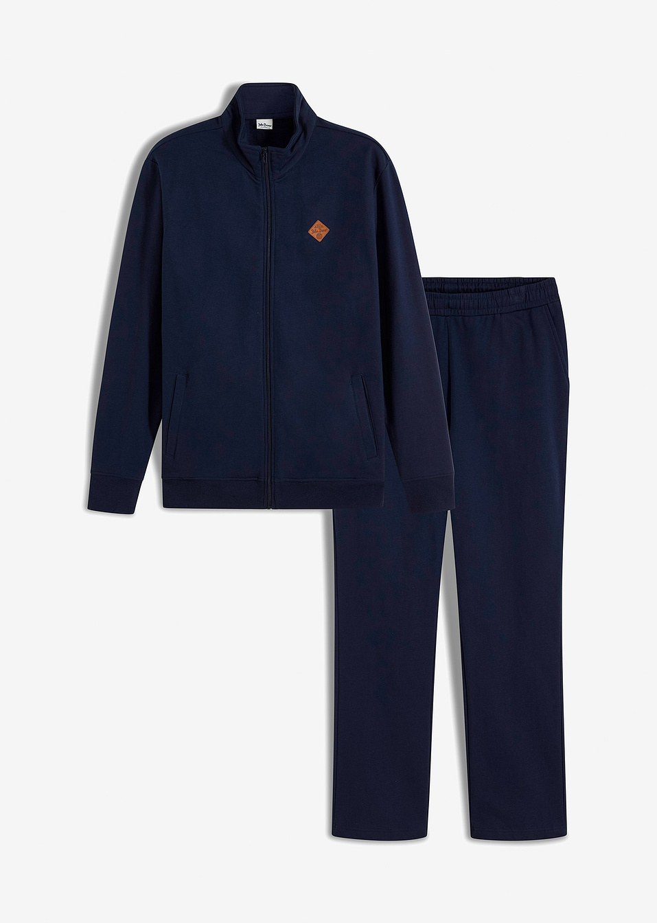 Αθλητική φόρμα από βιολογικό βαμβάκι-Μπλε σκούρο-bpc bonprix collection