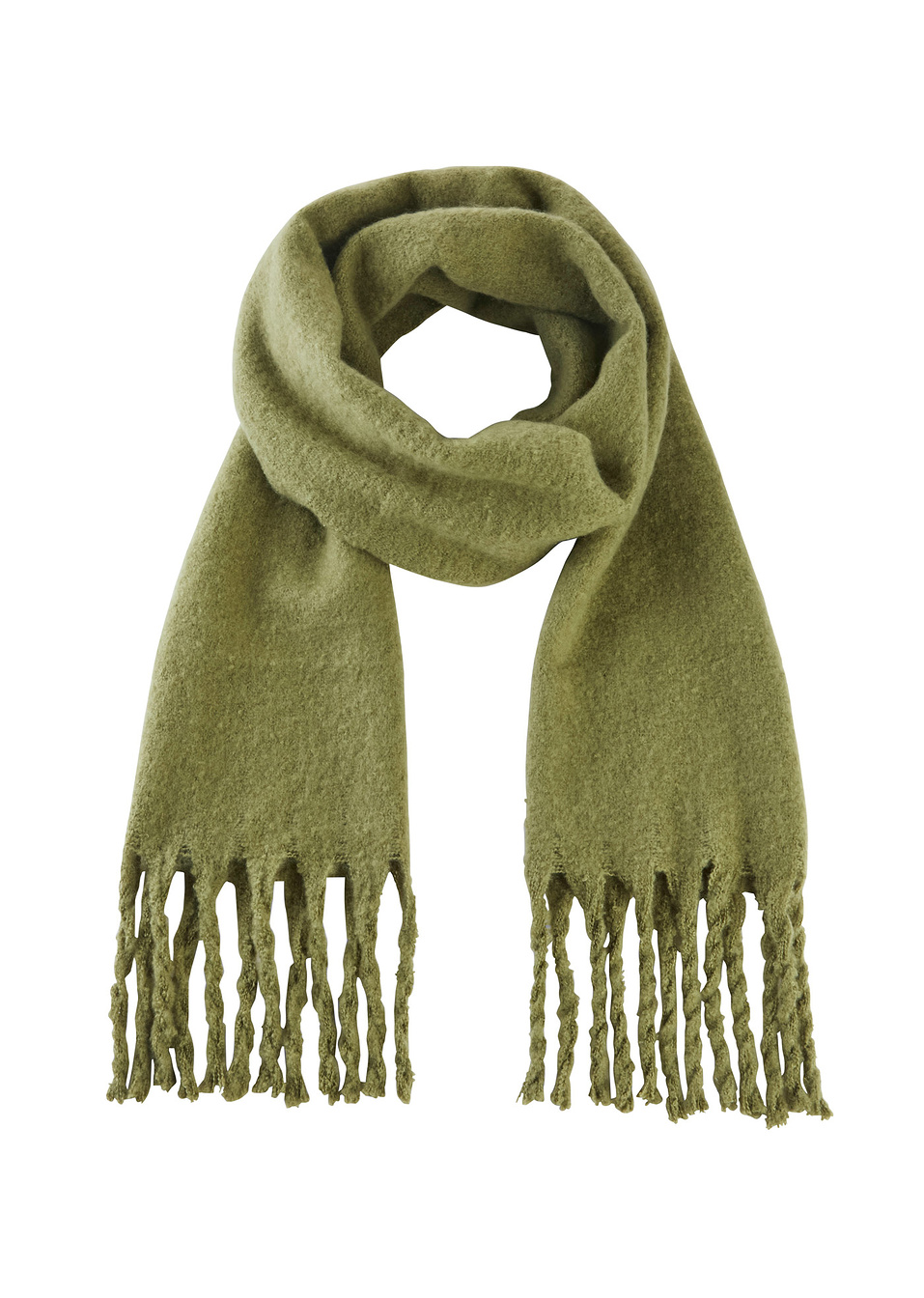 Κασκόλ-Πράσινο μουντό μελανζέ-bpc bonprix collection