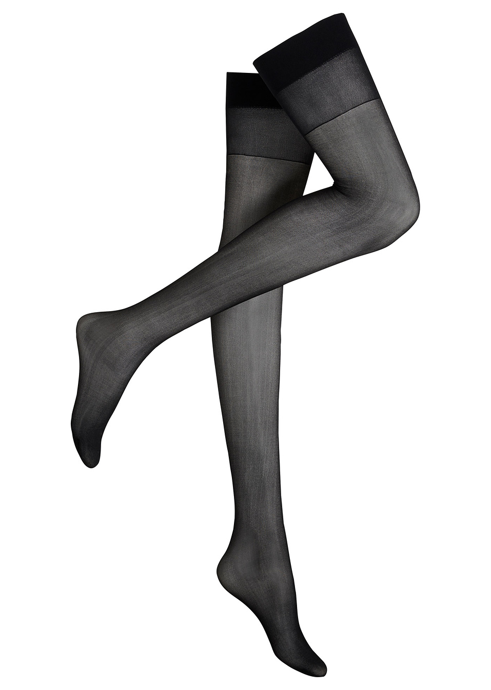 Κάλτσες για ζαρτιέρες-Μαύρο-bpc bonprix collection