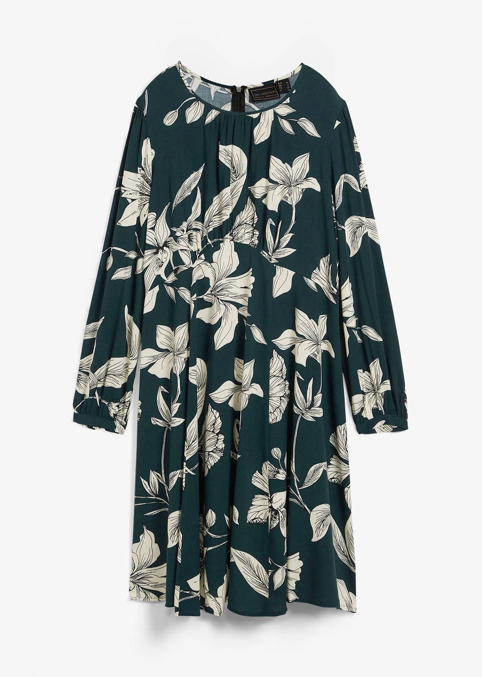 Φόρεμα από βιώσιμη βισκόζη-Πράσινο σκούρο-bpc selection