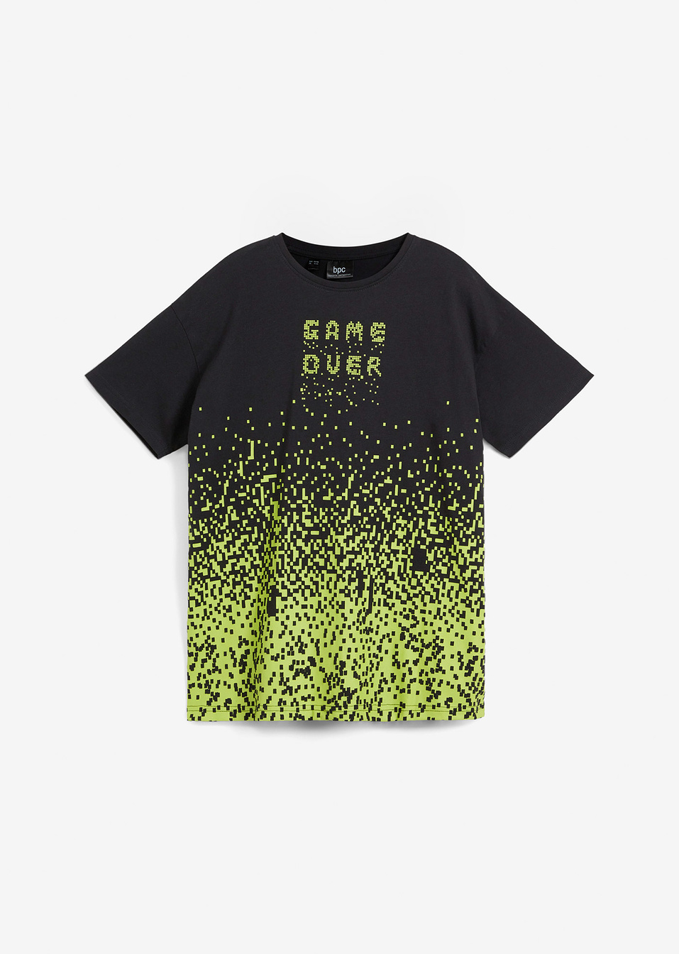 T-shirt από βιολογικό βαμβάκι-Μαύρο-bpc bonprix collection