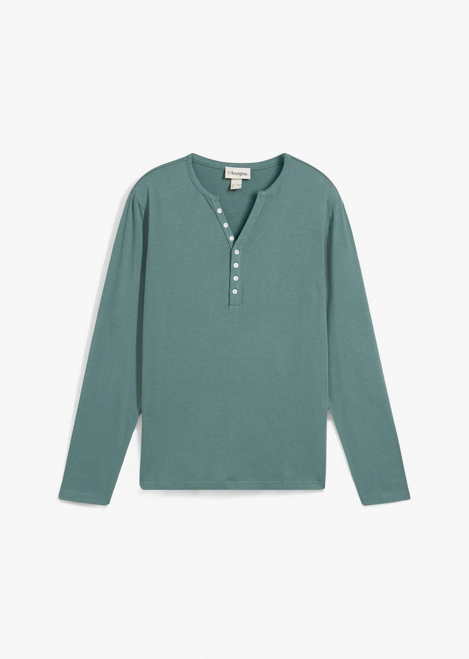 Μπλούζα Henley-Γκριζοπράσινο/Λευκό-RAINBOW