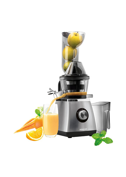 Αποχυμωτής αργής σύνθλιψης Sencor SSJ 4070SL Inox / Μαύρο 400W-SENCOR