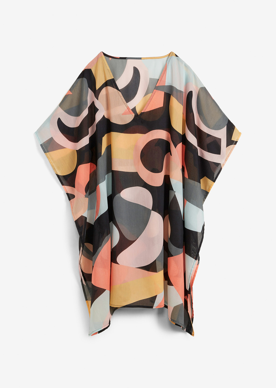 Φόρεμα τουνίκ για την παραλία-Μαύρο-bpc selection