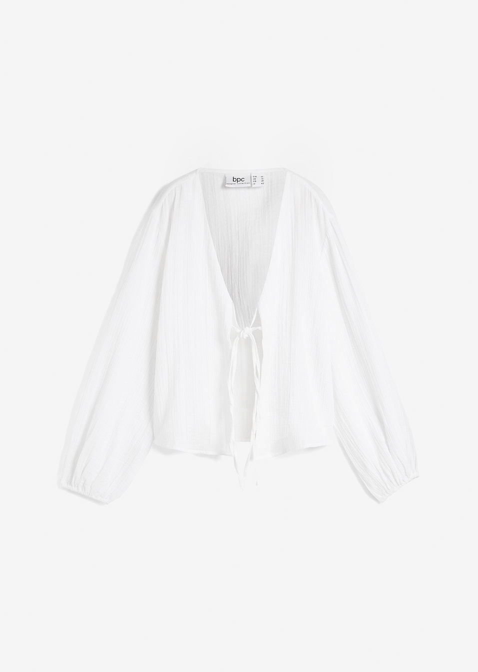 Болеро от муселин-Бяло-bpc bonprix collection