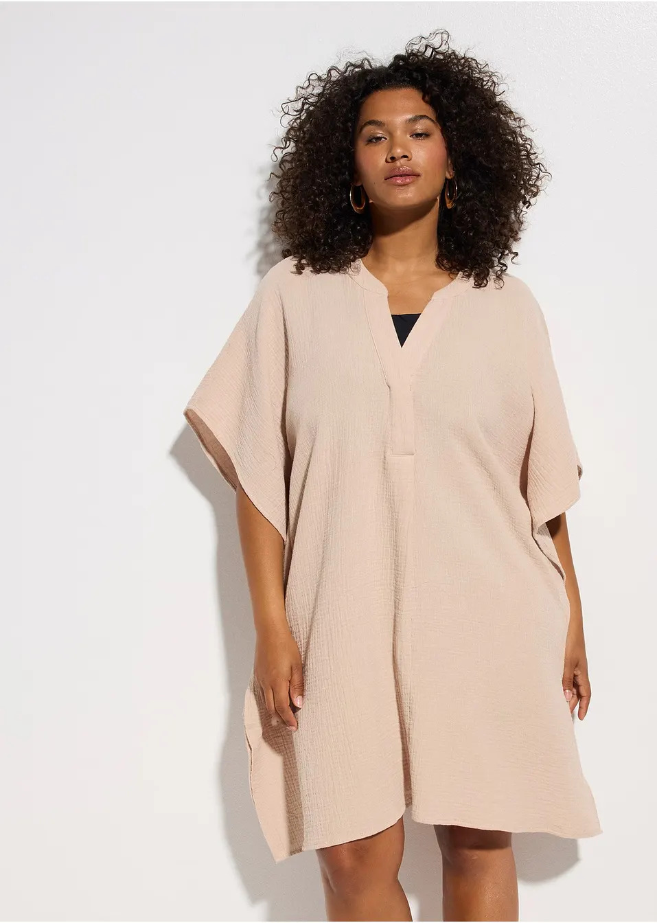 Φόρεμα τουνίκ για την παραλία από μουσελίνα-bpc selection