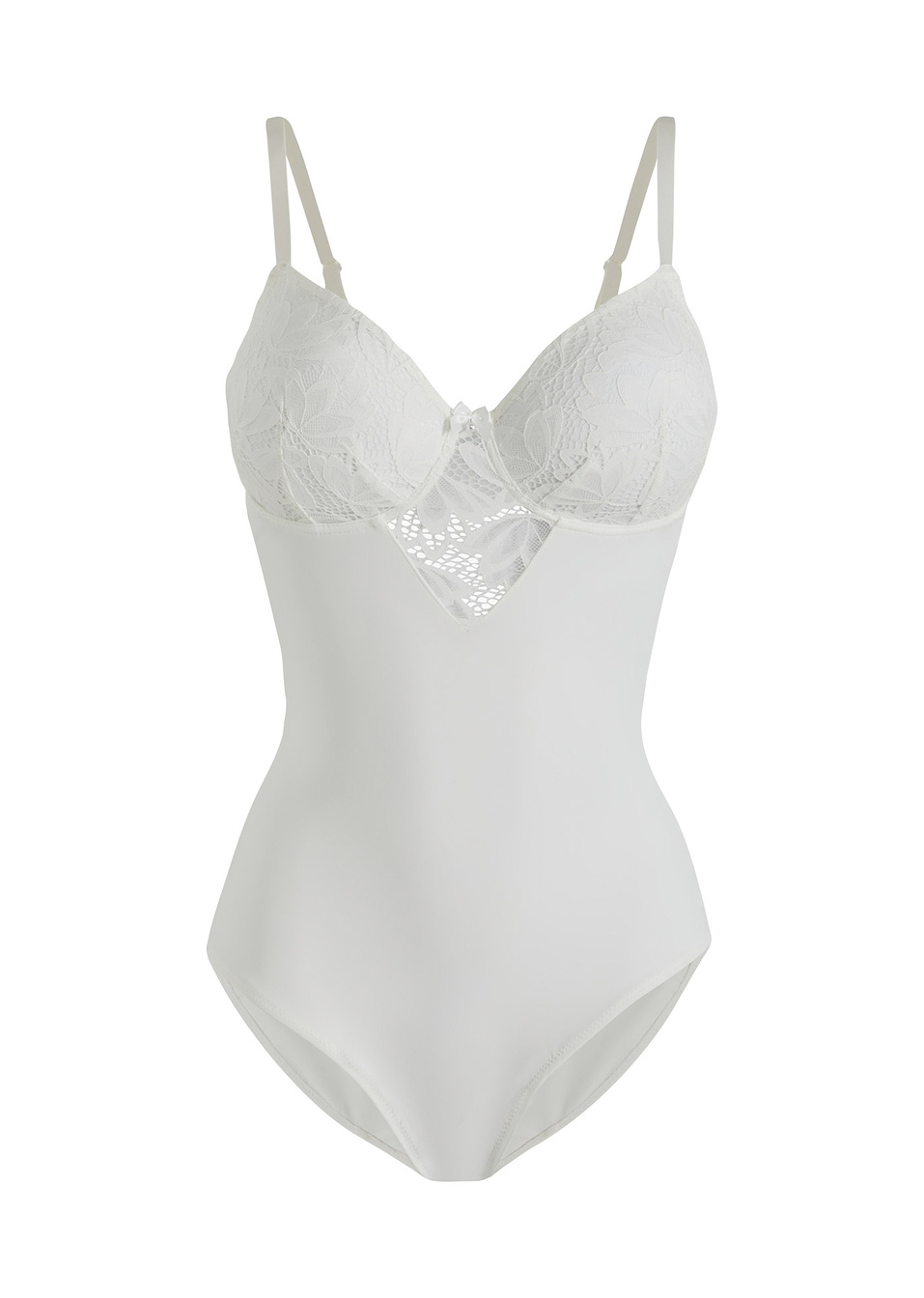 Κορμάκι που σμιλεύει-Λευκό κρεμ-bpc bonprix collection - Nice