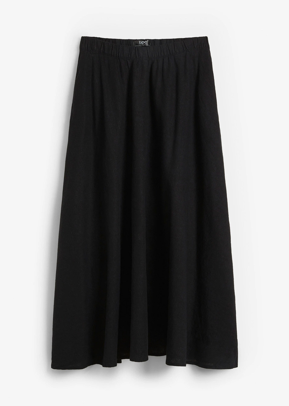Εβαζέ φούστα midi με τσέπες-Μαύρο-bpc bonprix collection