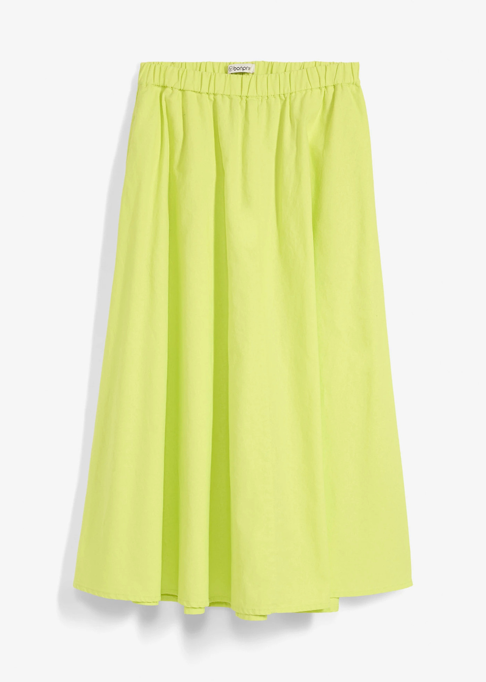 Εβαζέ φούστα midi με τσέπες-Κίτρινο λεμονί-bpc bonprix collection