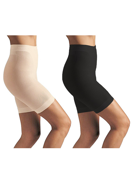 Sveltesse λαστέξ βερμούδα μαύρο+μπεζ-