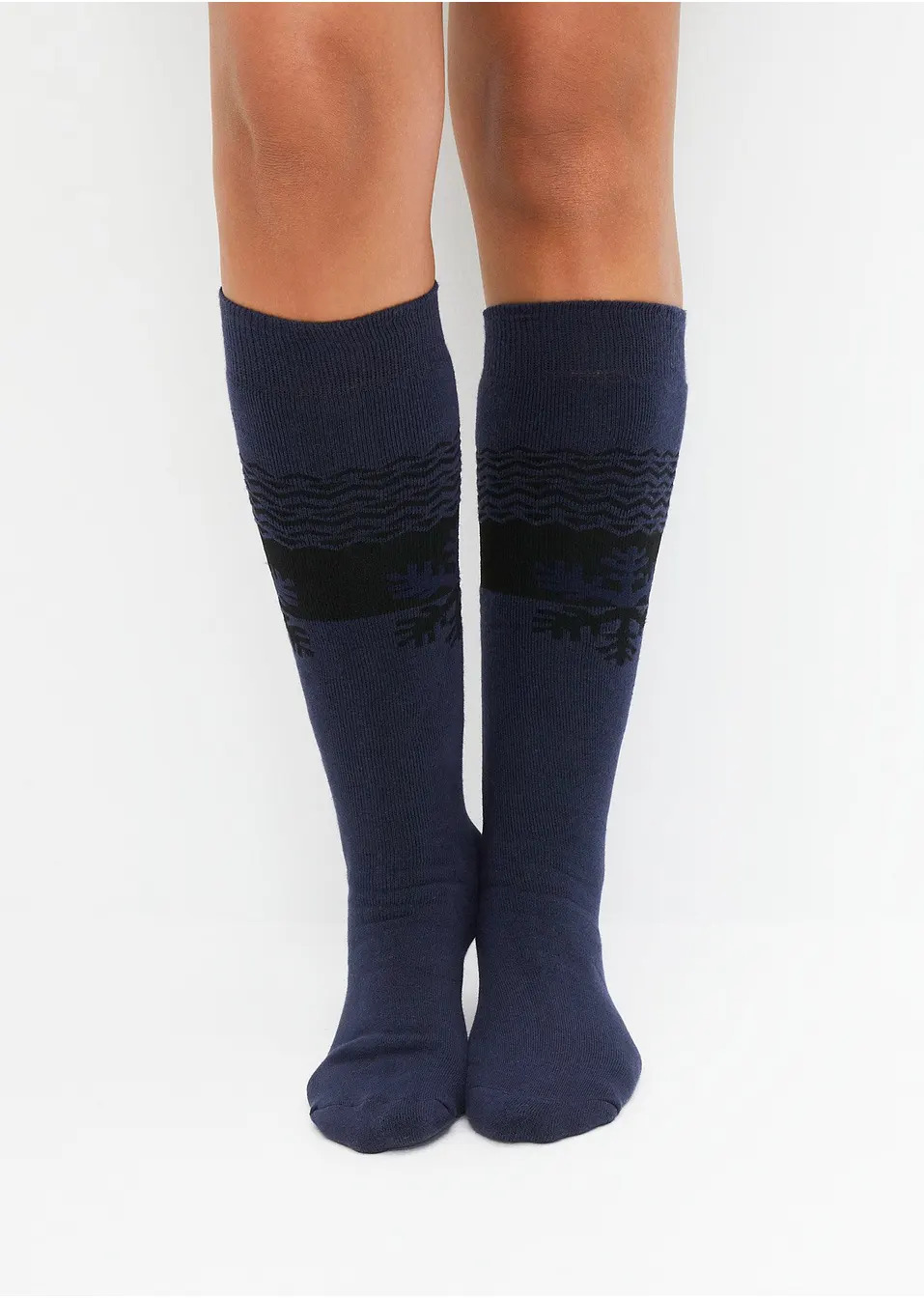 Μακριές ισοθερμικές κάλτσες με βιολογικό βαμβάκι (συσκευασία 3 ζευγαριών)-bpc bonprix collection