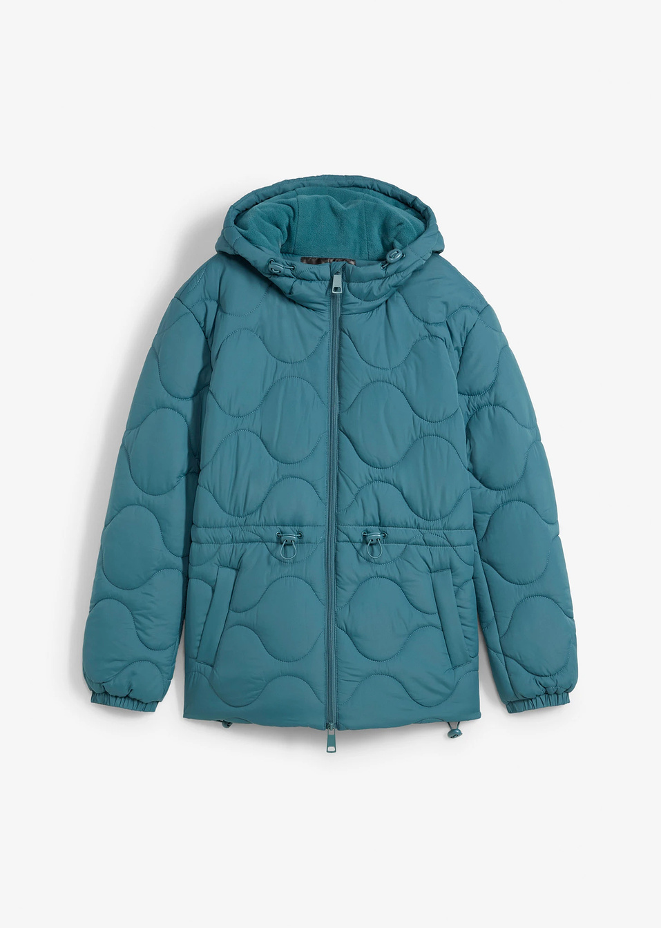 Καπιτονέ μπουφάν με κουκούλα-Πετρόλ-bpc bonprix collection