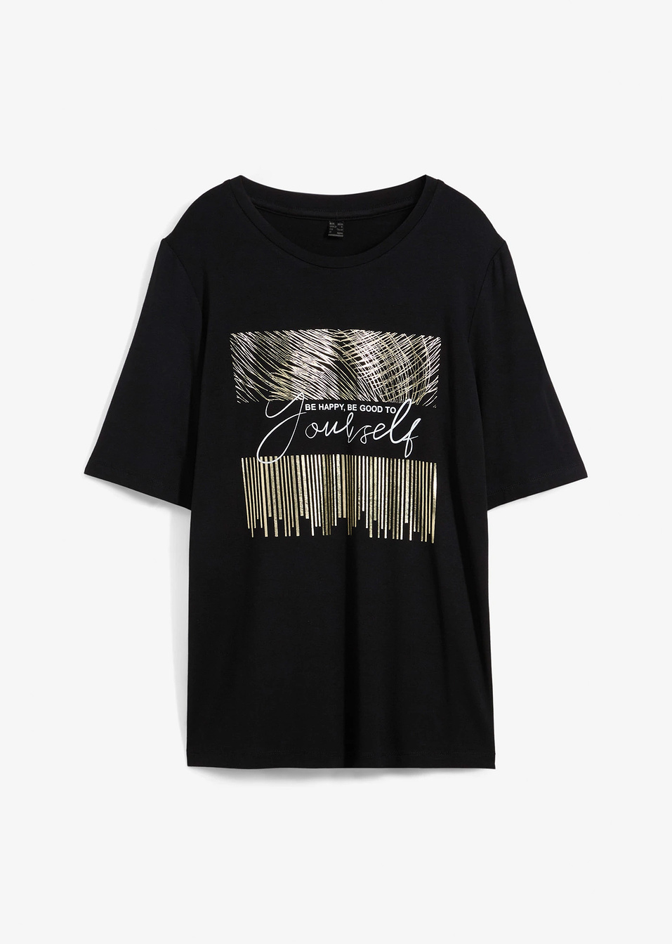 Μπλούζα με στάμπα-Μαύρο-bpc selection