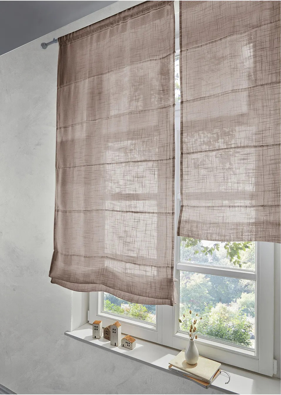 Κουρτινάκι με λινή εμφάνιση-bpc living bonprix collection