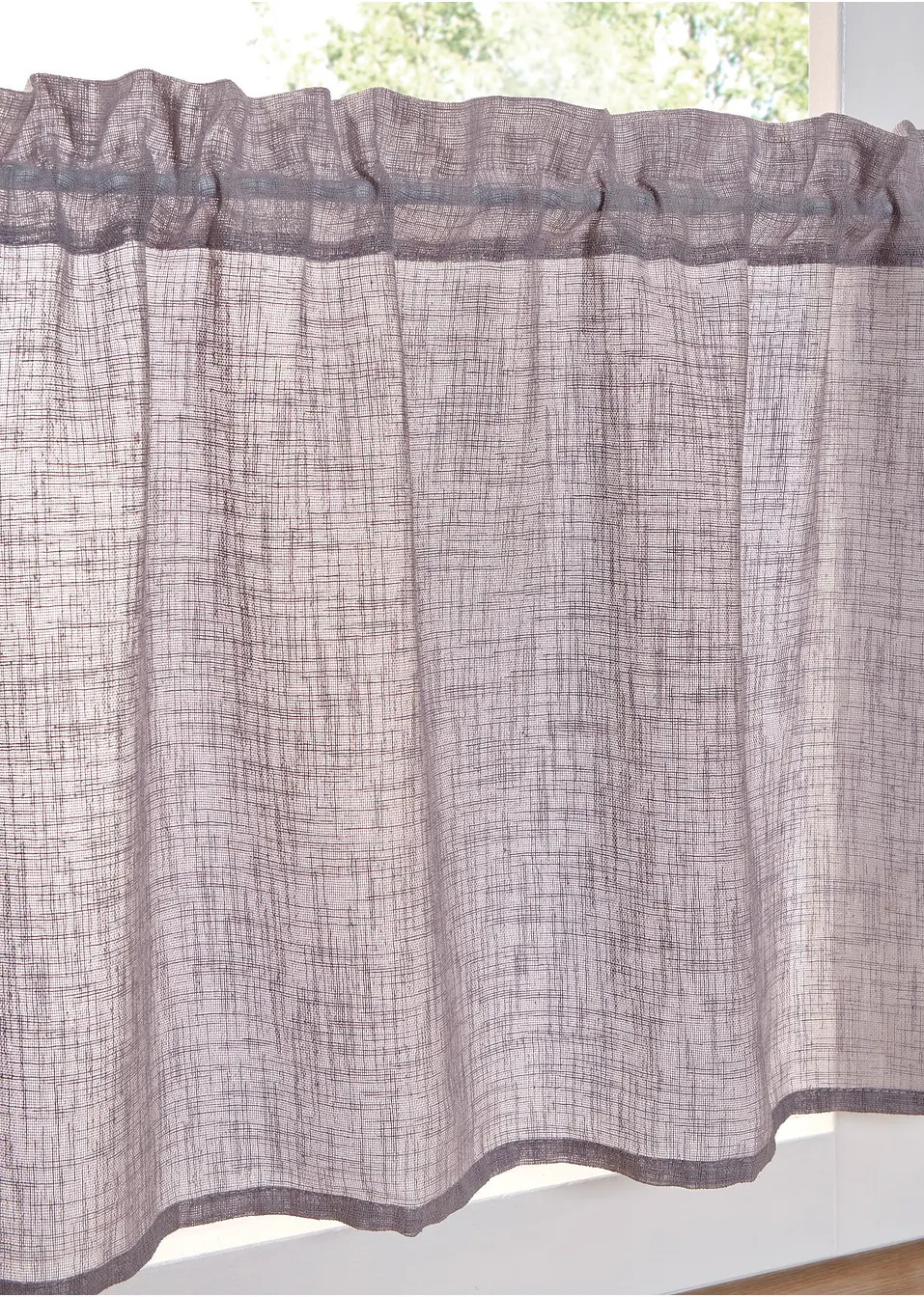 Κουρτινάκι μπιστρό με λινή εμφάνιση-bonprix