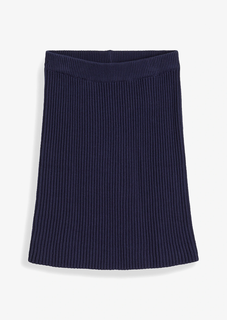 Πλεκτή φούστα από καθαρό βαμβάκι-Μπλε σκούρο-bpc bonprix collection