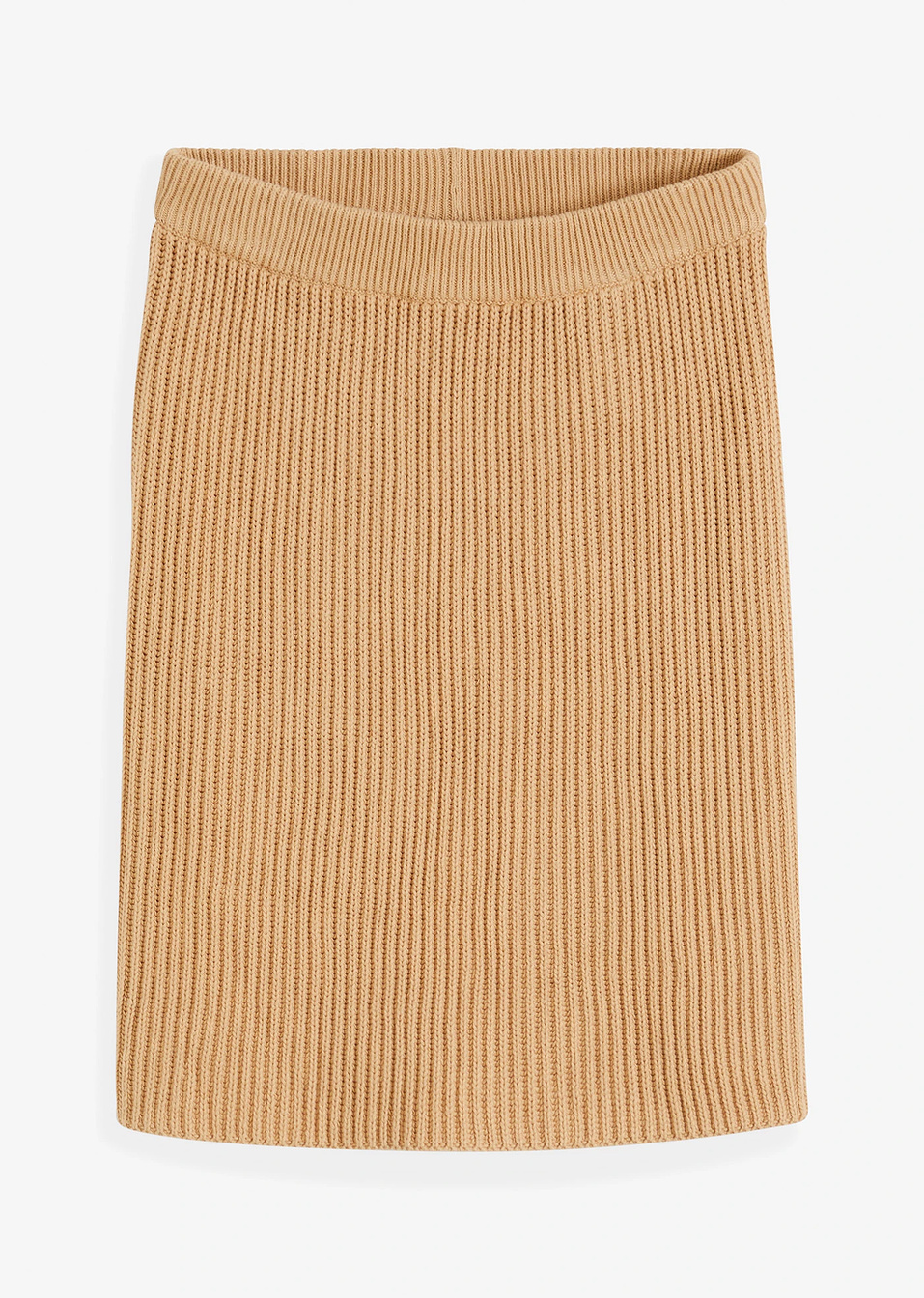 Πλεκτή φούστα από καθαρό βαμβάκι-Καπουτσίνο-bpc bonprix collection