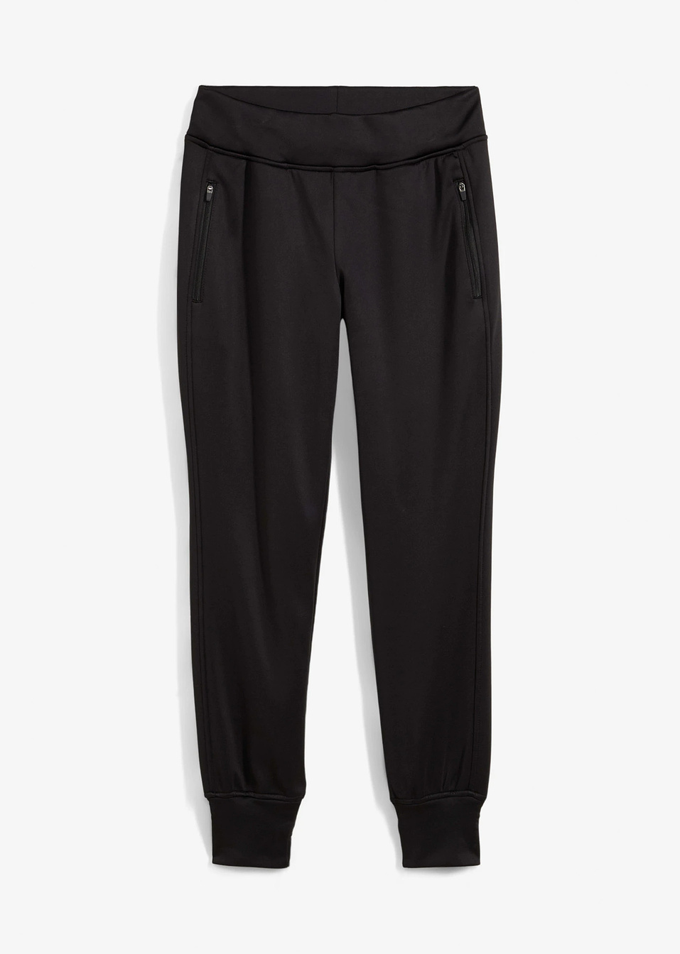 Super ελαστικό παντελόνι για jogging με μαλακή φόδρα-Μαύρο-bpc bonprix collection