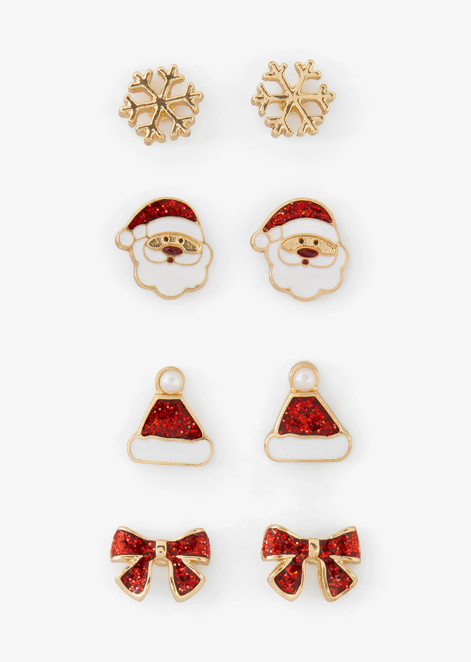 Σκουλαρίκια (σετ 8 τεμ.)-Χρυσαφί-bpc bonprix collection