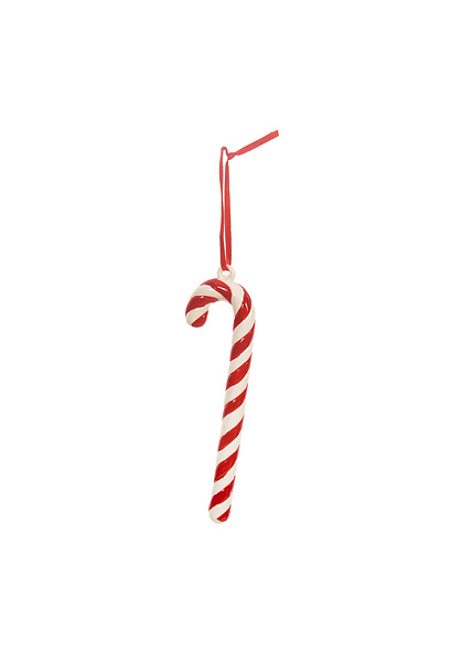 Κρεμαστό πλαστικό μπαστουνάκι Candy κόκκινο-λευκό 4,4x1,2x15,6 εκ.-