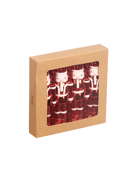 Κρεμαστά στρατιωτάκια κόκκινο-λευκό 12 εκ. 4 τεμ.-