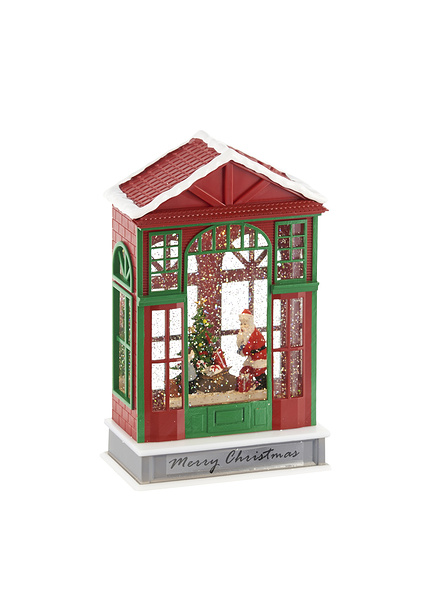 Σπιτάκι με νερό και φως κόκκινο 16x9,3x25,5 εκ.-