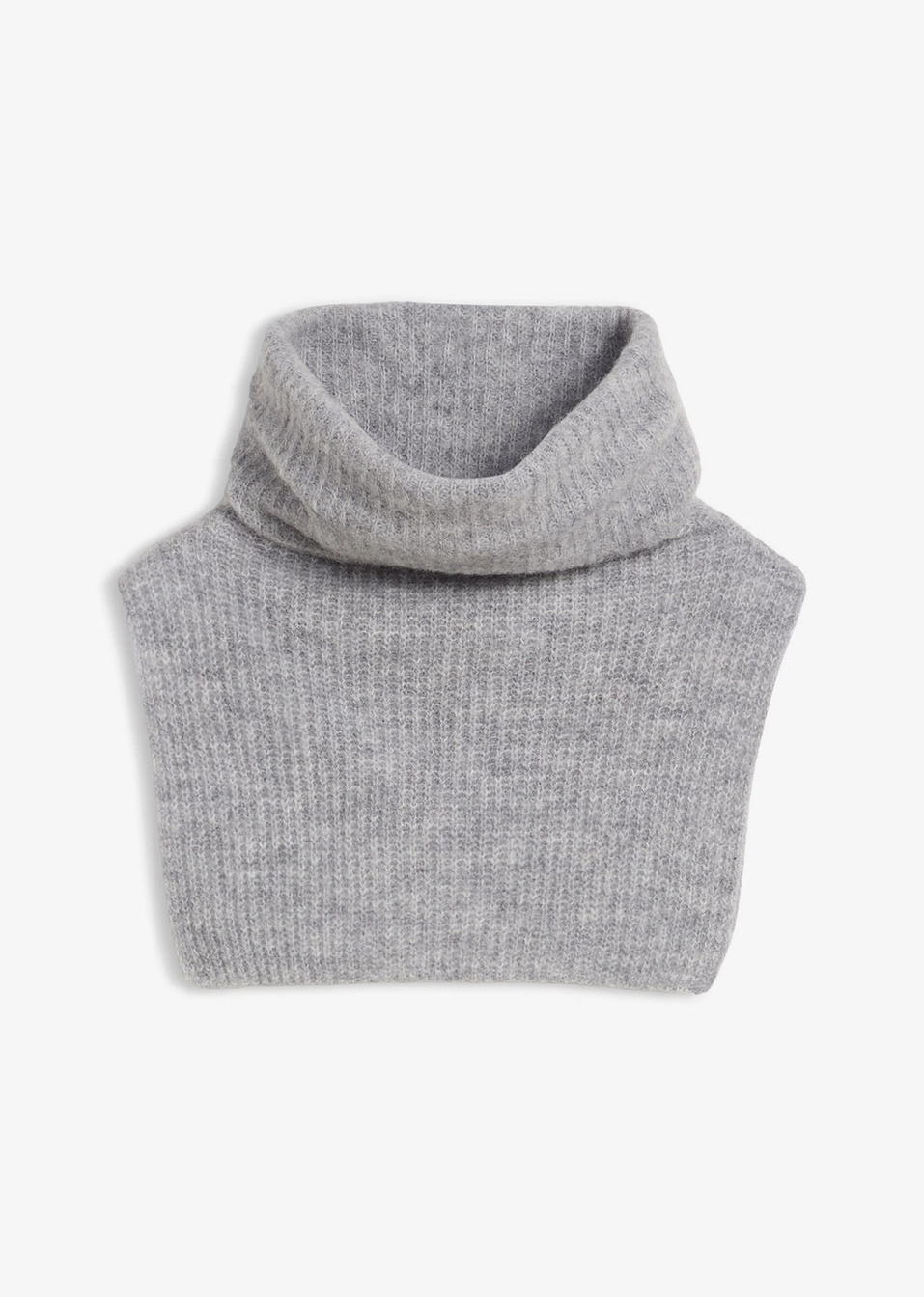 Λαιμός με αλπακά-Γκρι μελανζέ-bonprix PREMIUM