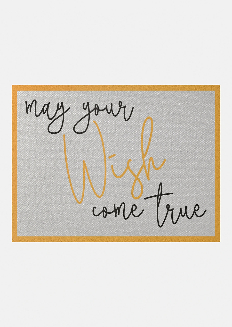 Πατάκι με χριστουγεννιάτικη φράση-Γκρι ασημί-bpc living bonprix collection