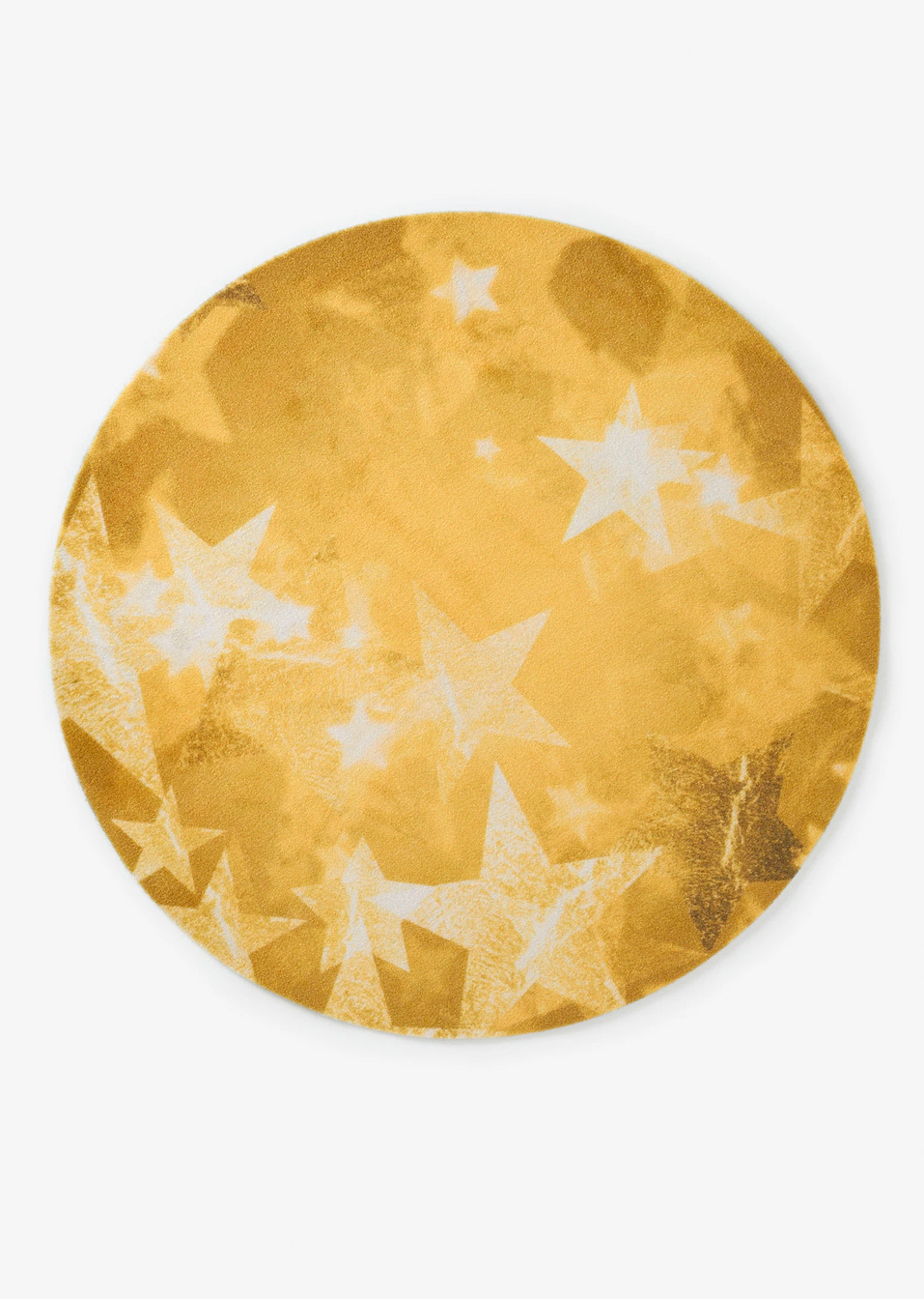 Στρογγυλό χαλί με αστέρια-Χρυσαφί/Λευκό-bpc living bonprix collection