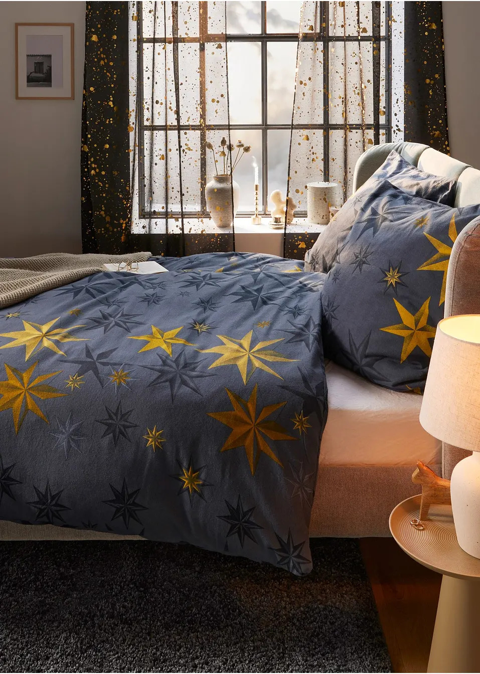 Παπλωματοθήκη με αστέρια-bpc living bonprix collection