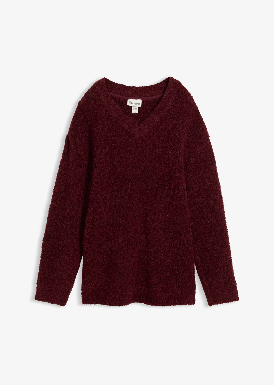 Μπουκλέ πουλόβερ-Του μούρου σκούρο-bpc bonprix collection