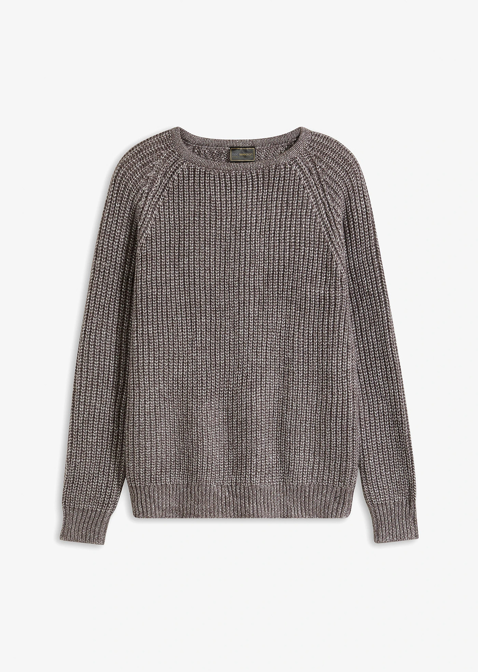 Πουλόβερ με νήμα glitter-Ανθρακί-bpc selection