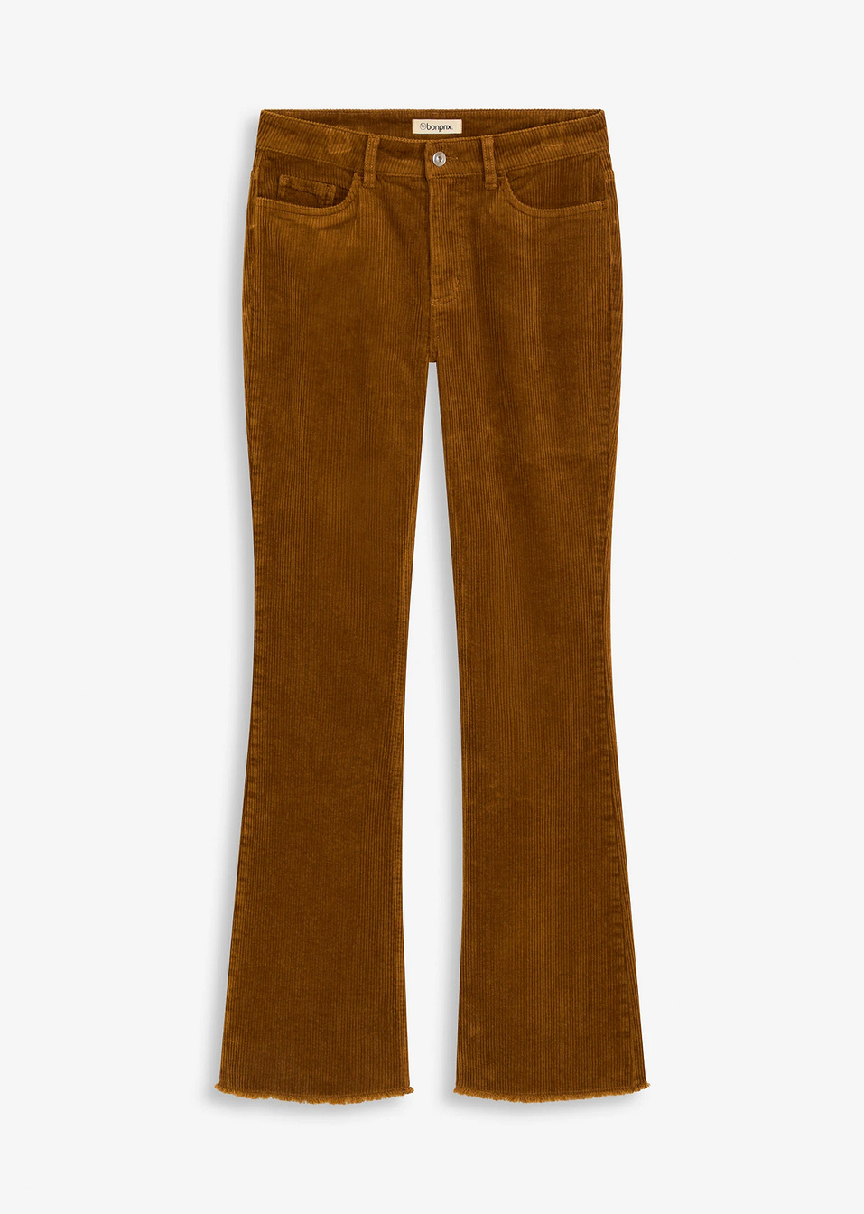 Κοτλέ παντελόνι flared-Καφέ του κονιάκ-RAINBOW