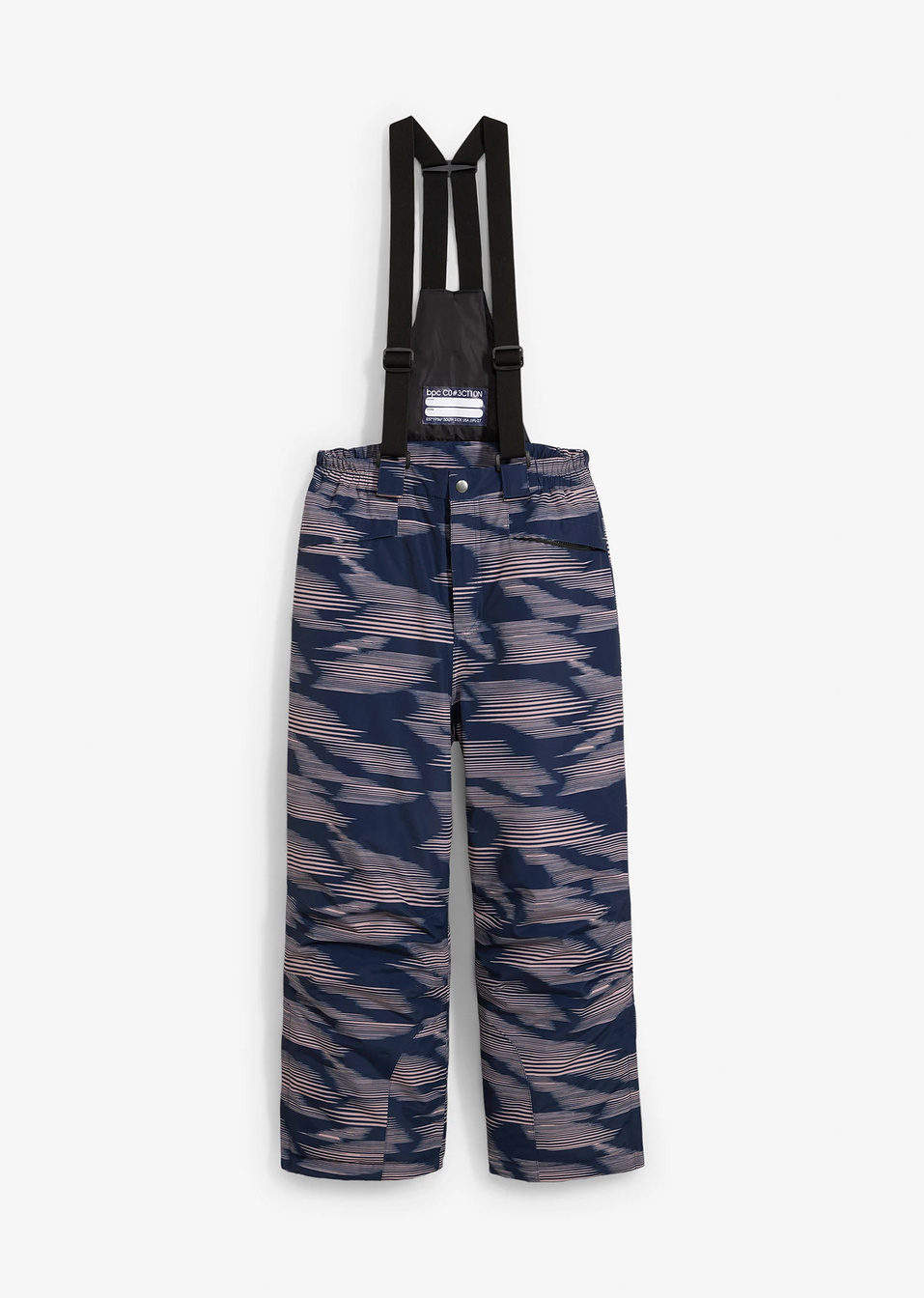 Ски панталон с принт-Тъмно синьо/Пепел от рози-bpc bonprix collection