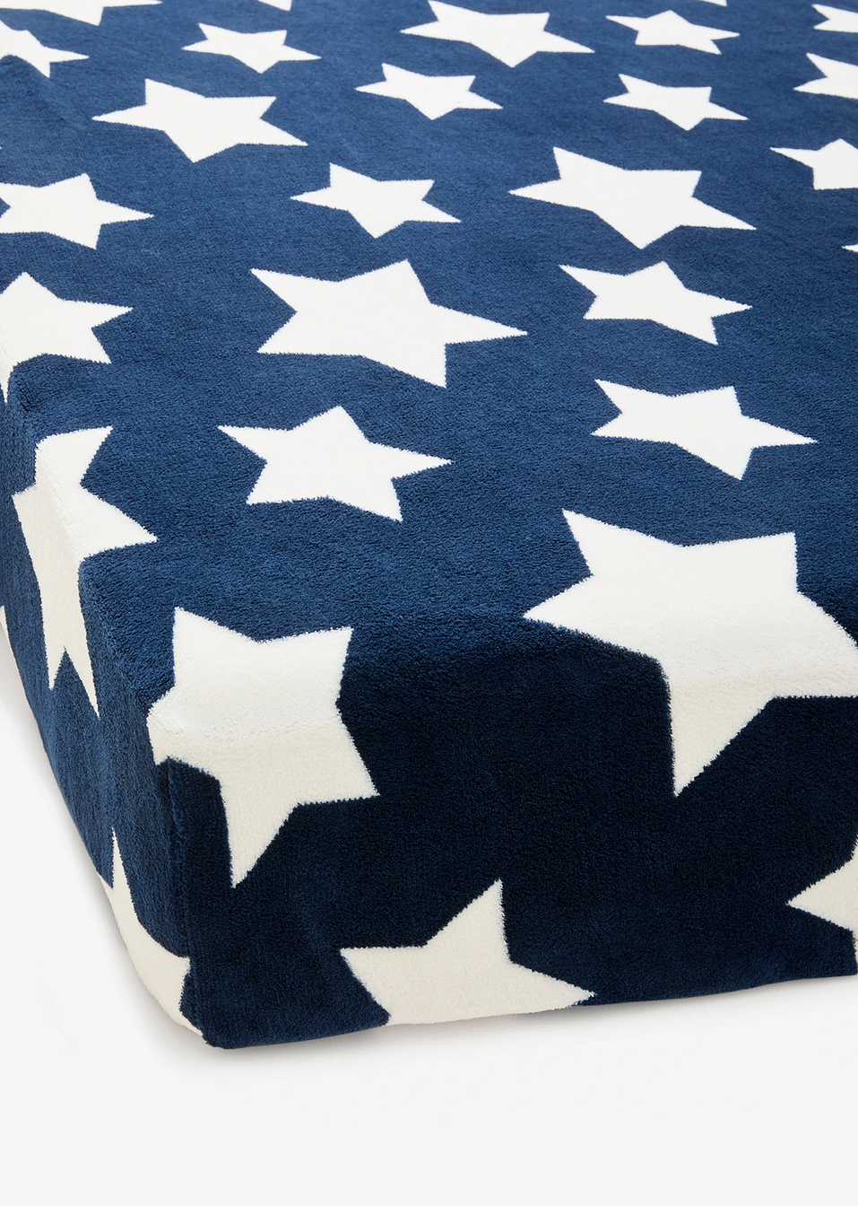 Κατωσέντονο με λάστιχο και αστέρια-Μπλε-bpc living bonprix collection