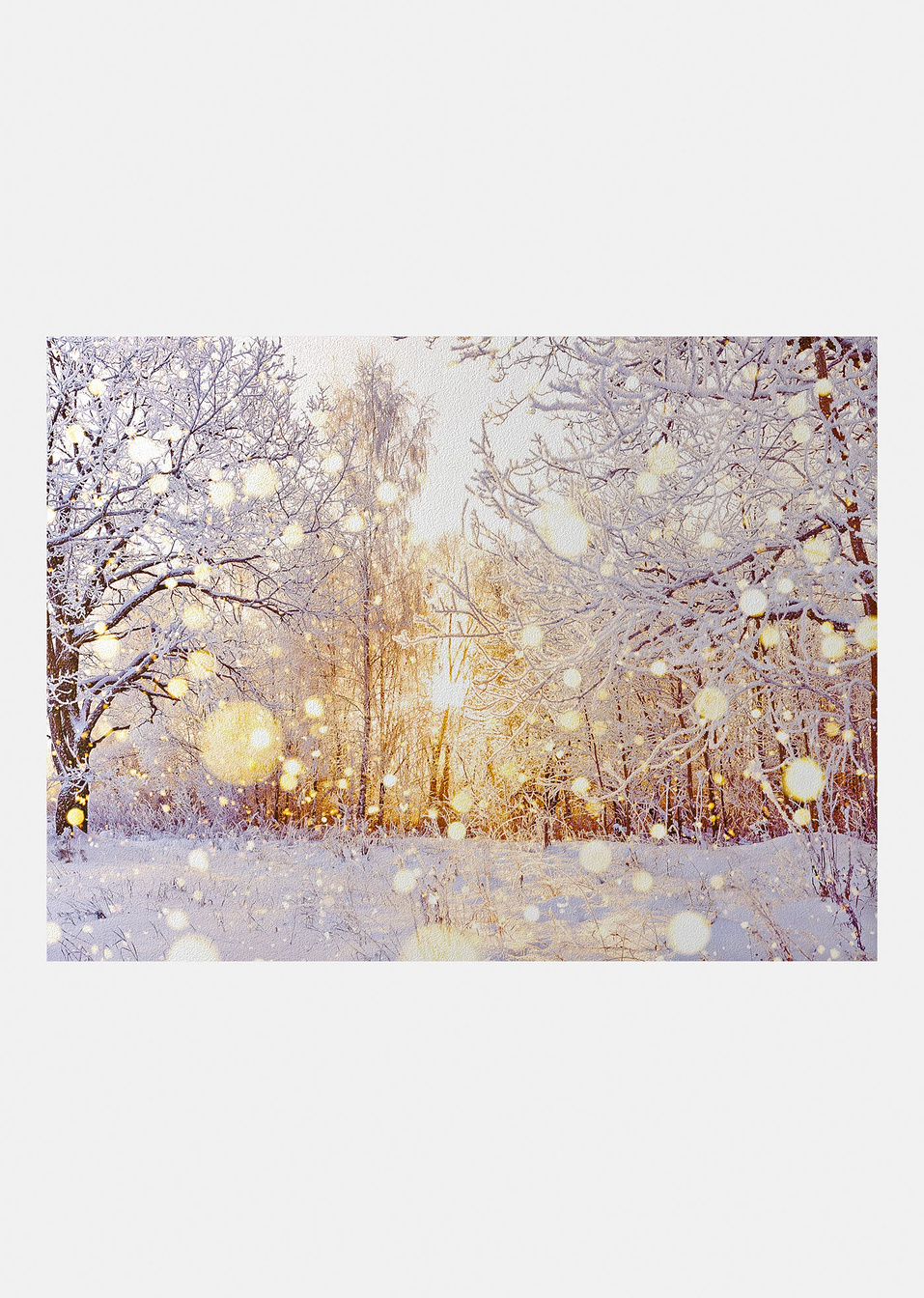 Πατάκι με χειμωνιάτικο τοπίο-Λευκό/Χρυσαφί-bpc living bonprix collection