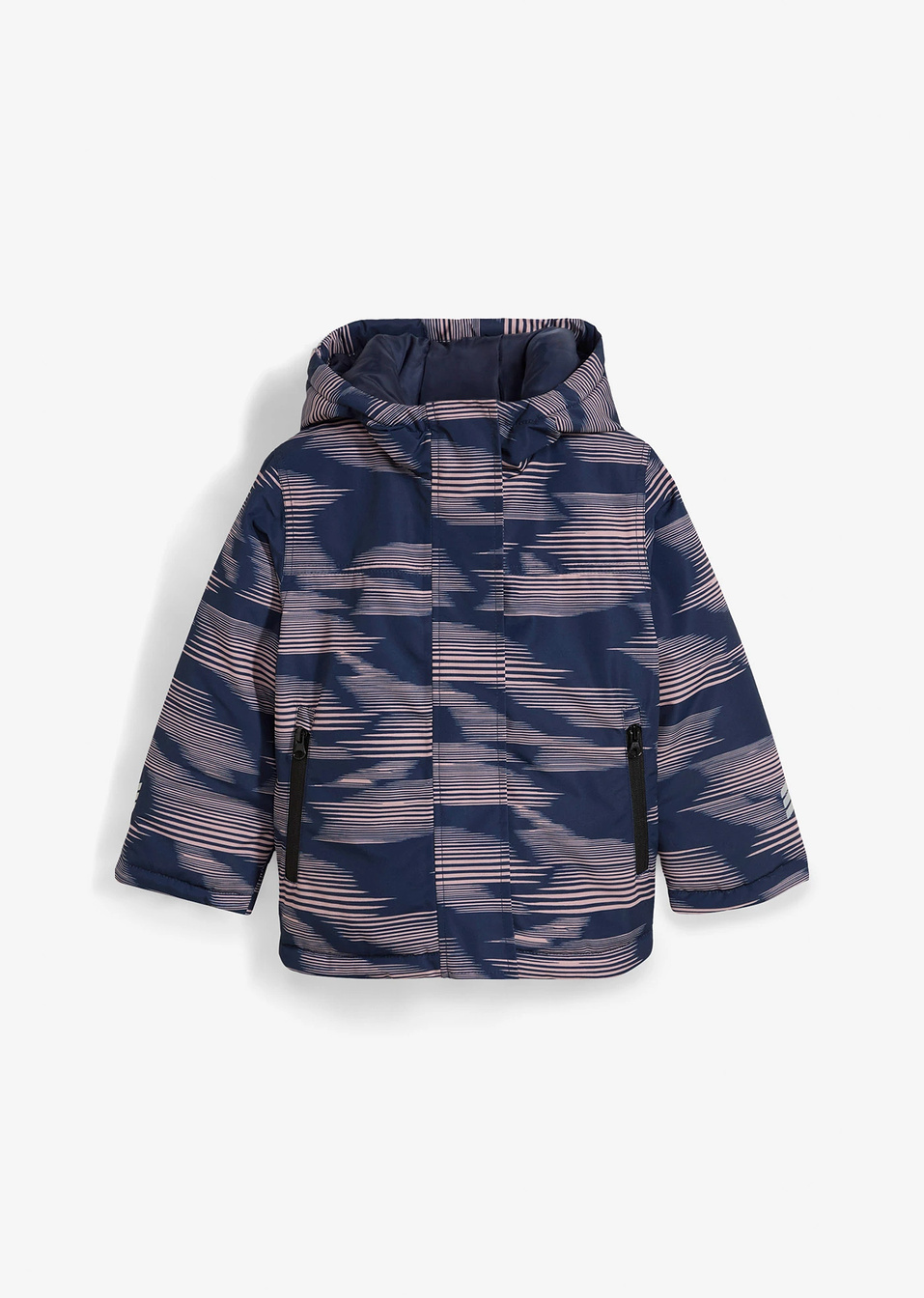 Μπουφάν για σκι-Μπλε σκούρο/Σάπιο μήλο με γεωμετρικό μοτίβο-bpc bonprix collection